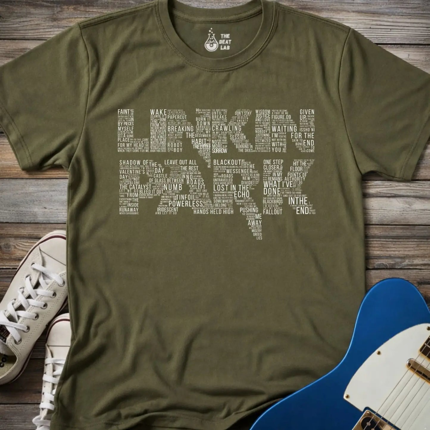 Linkin Park Tribute T-shirt - Military Green / S - T-Shirt
