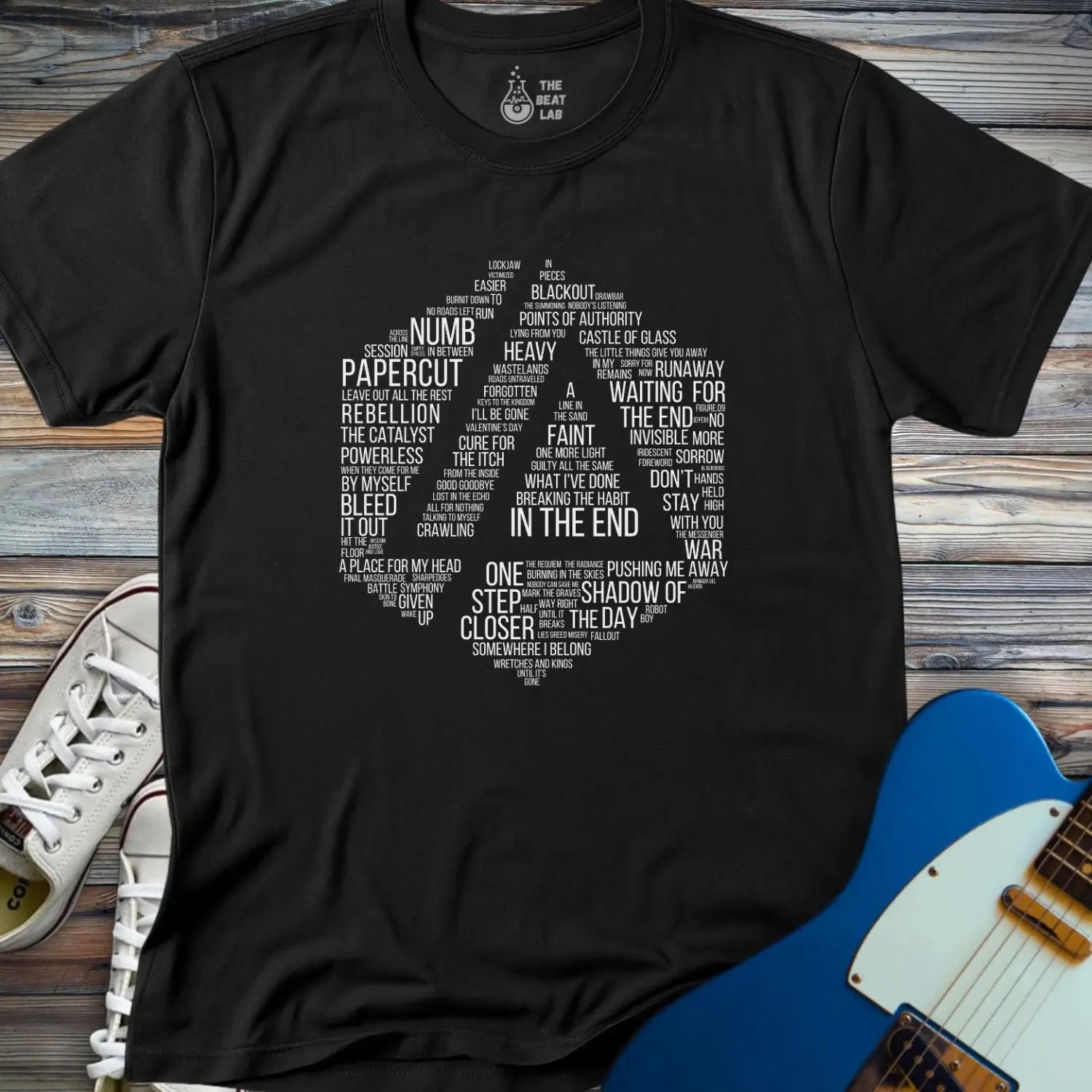 Linkin Park Typography T-shirt - Black / S - T-Shirt