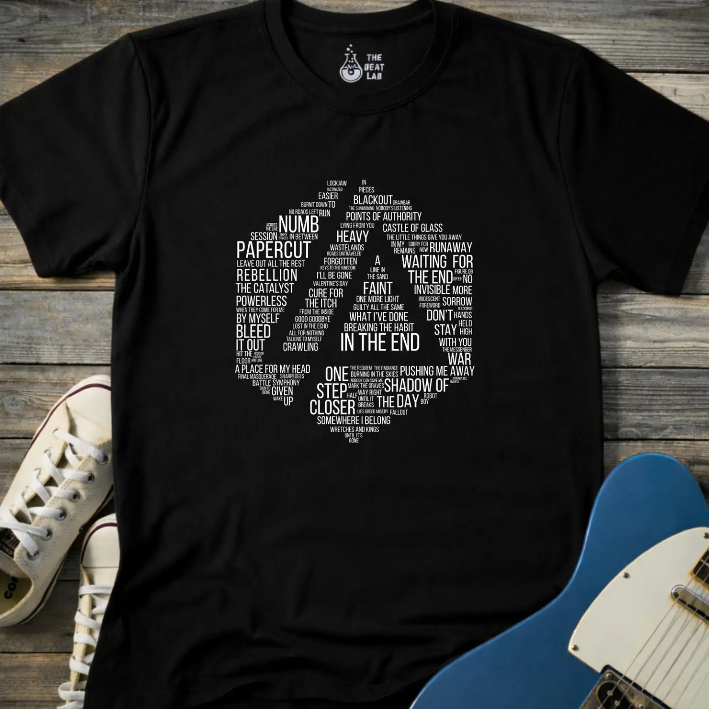 Linkin Park Typography T-shirt - Black / S - T-Shirt