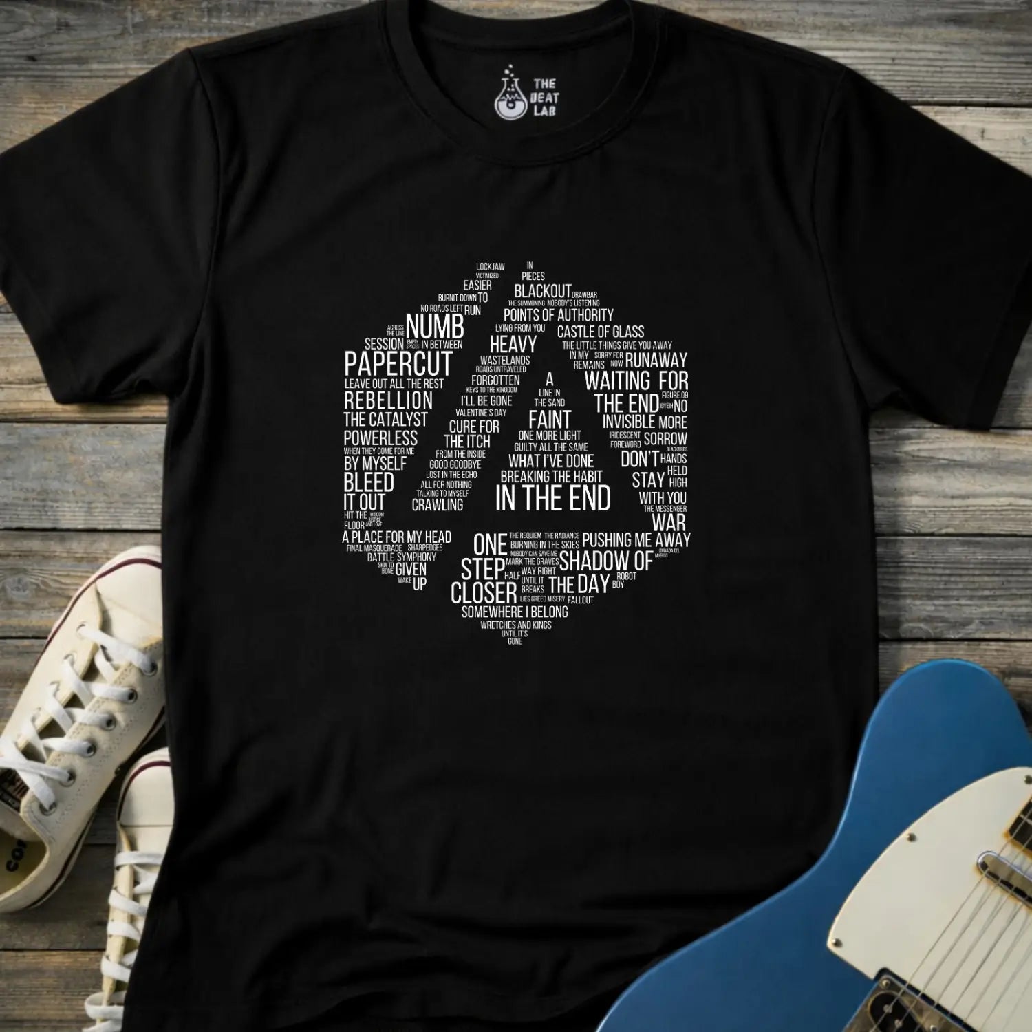 Linkin Park Typography T-shirt - Black / S - T-Shirt