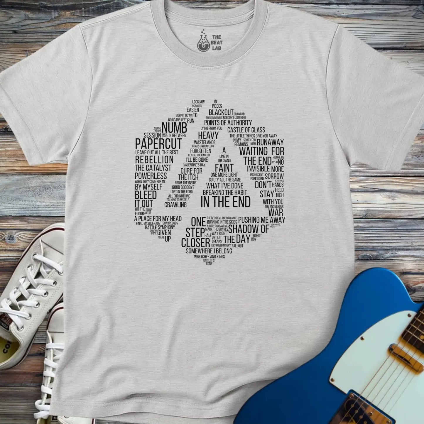 Linkin Park Typography T-shirt - Sport Grey / S - T-Shirt