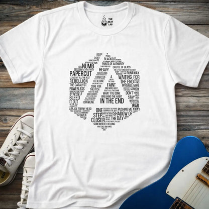 Linkin Park Typography T-shirt - White / S - T-Shirt
