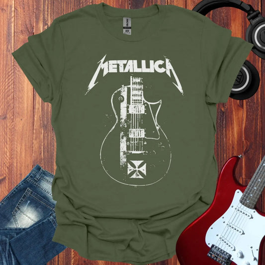 Metallica Distressed T-shirt Military Green