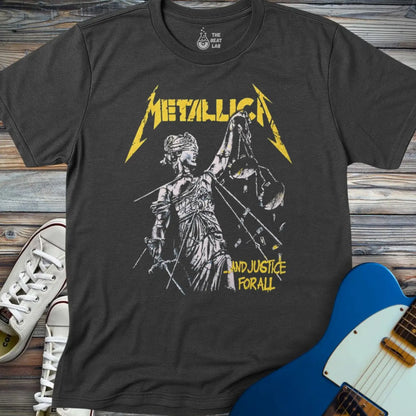Metallica Justice For All T-shirt - Dark Heather Grey / S - T-Shirt