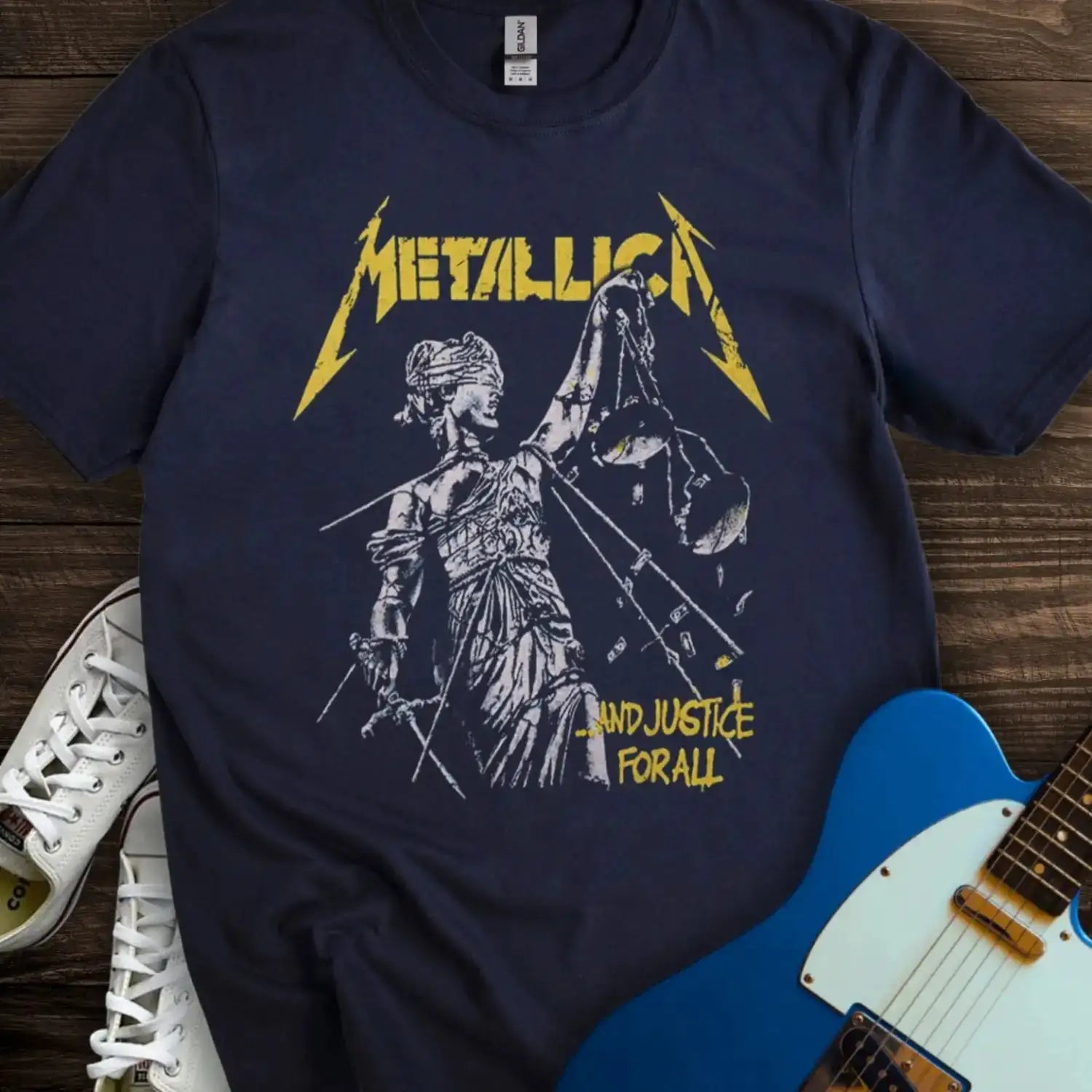 Metallica Justice For All T-shirt Navy