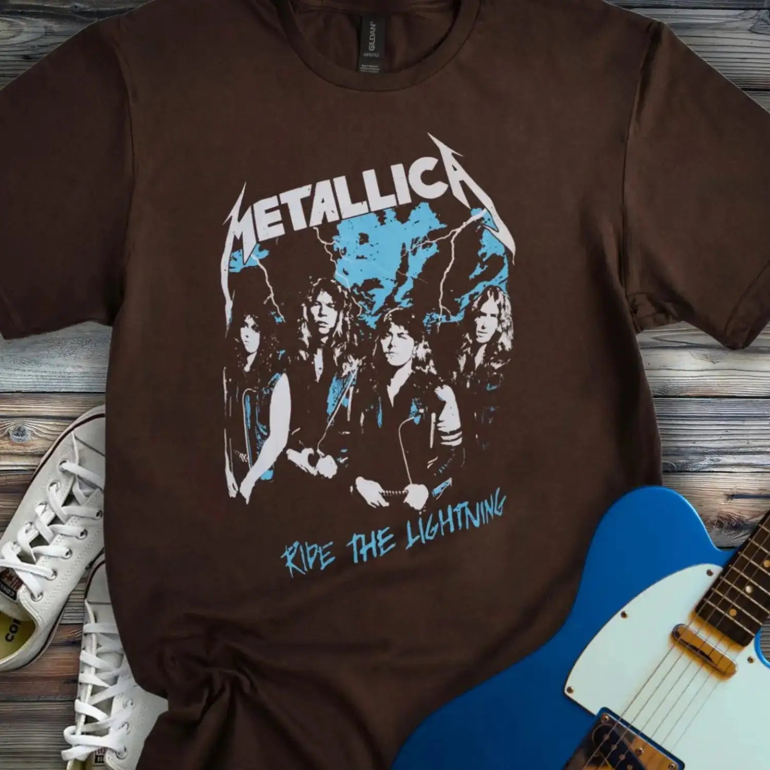Ride the Lightning T-shirt Dark Chocolate
