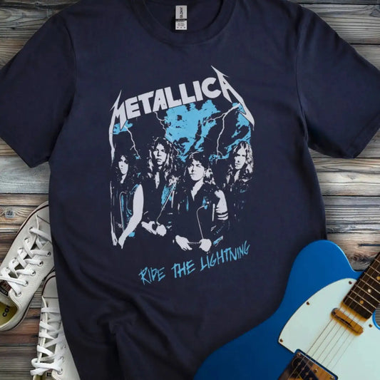 Ride the Lightning T-shirt Navy