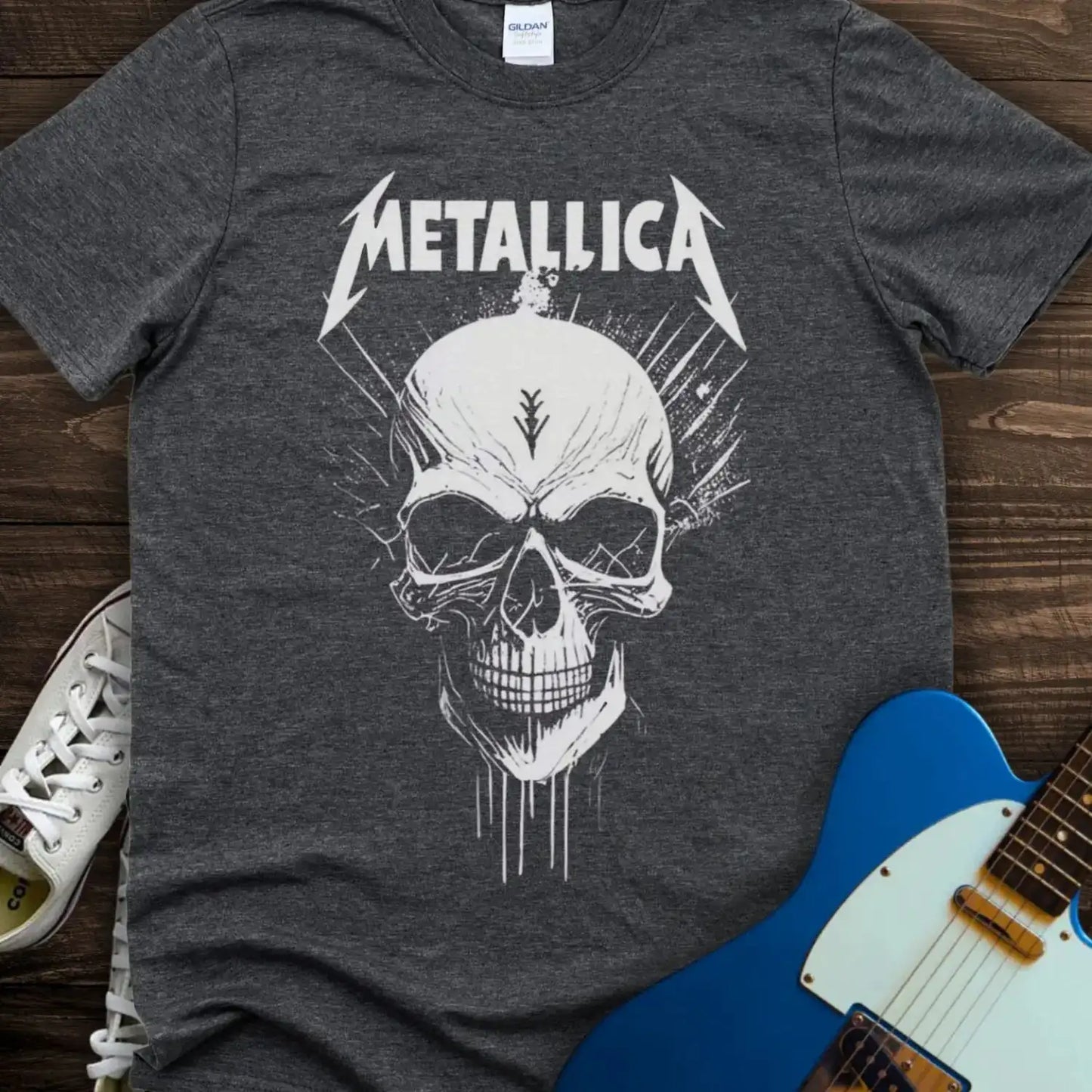 Metallica Skull T-shirt Dark Heather Grey