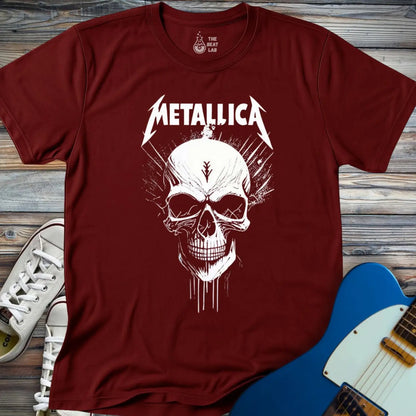 Metallica Skull T-shirt - Maroon / S - T-Shirt