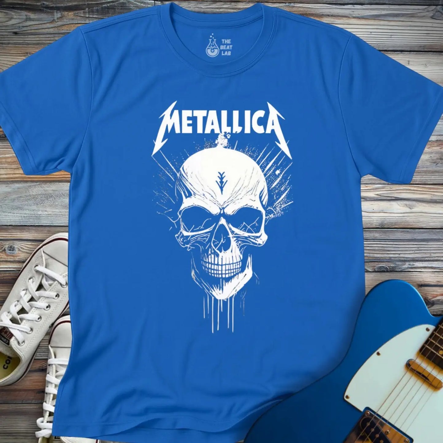 Metallica Skull T-shirt - Royal / S - T-Shirt