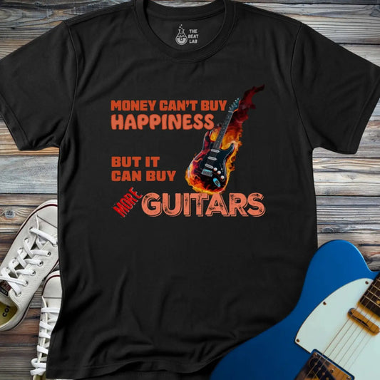 Money Can’t Buy Happiness T-shirt - Black / S - T-Shirt