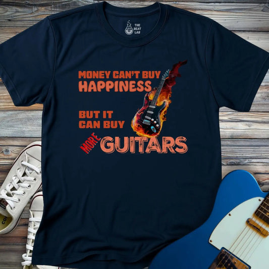 Money Can’t Buy Happiness T-shirt - Navy / S - T-Shirt