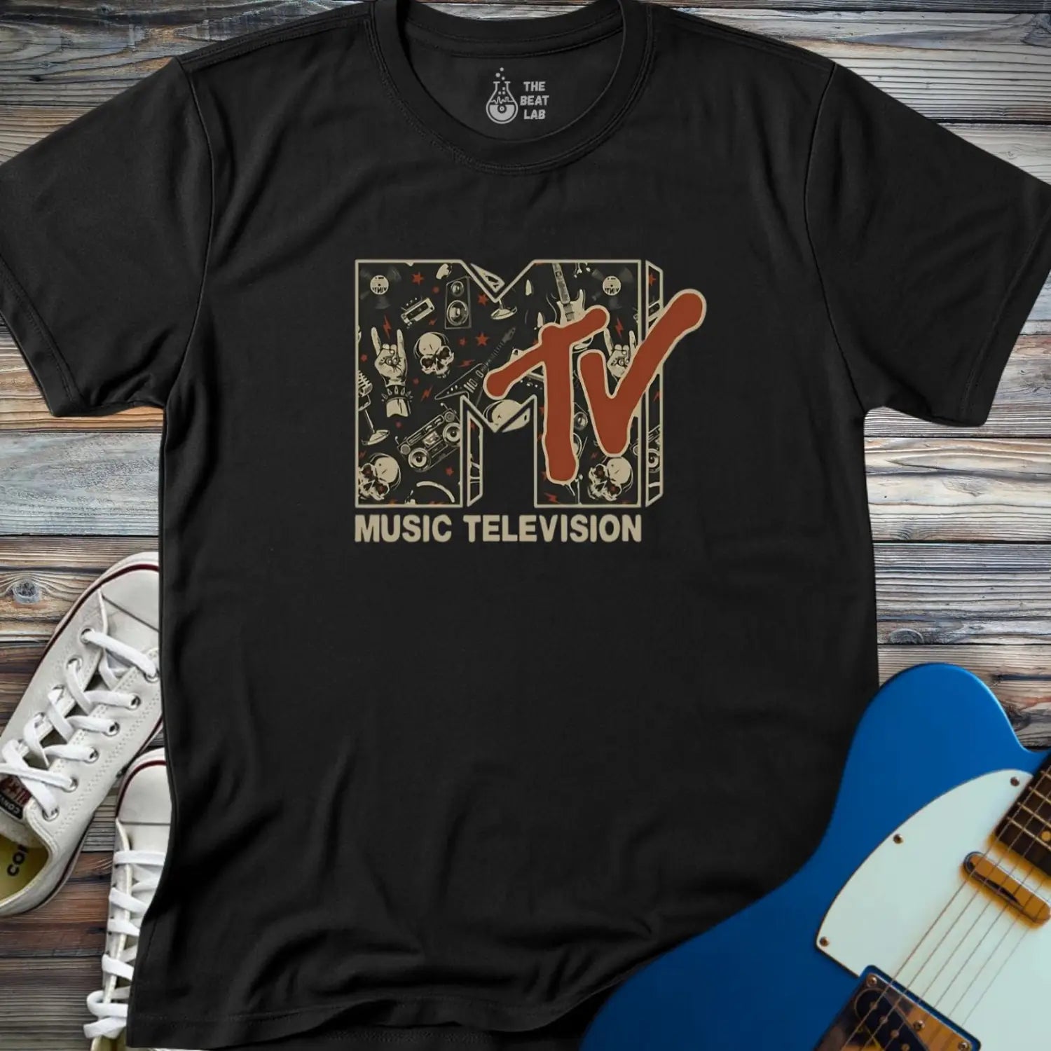 MTV Music Television T-shirt - Black / S - T-Shirt