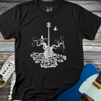 Music Guitar Tree T-shirt - Black / S - T-Shirt
