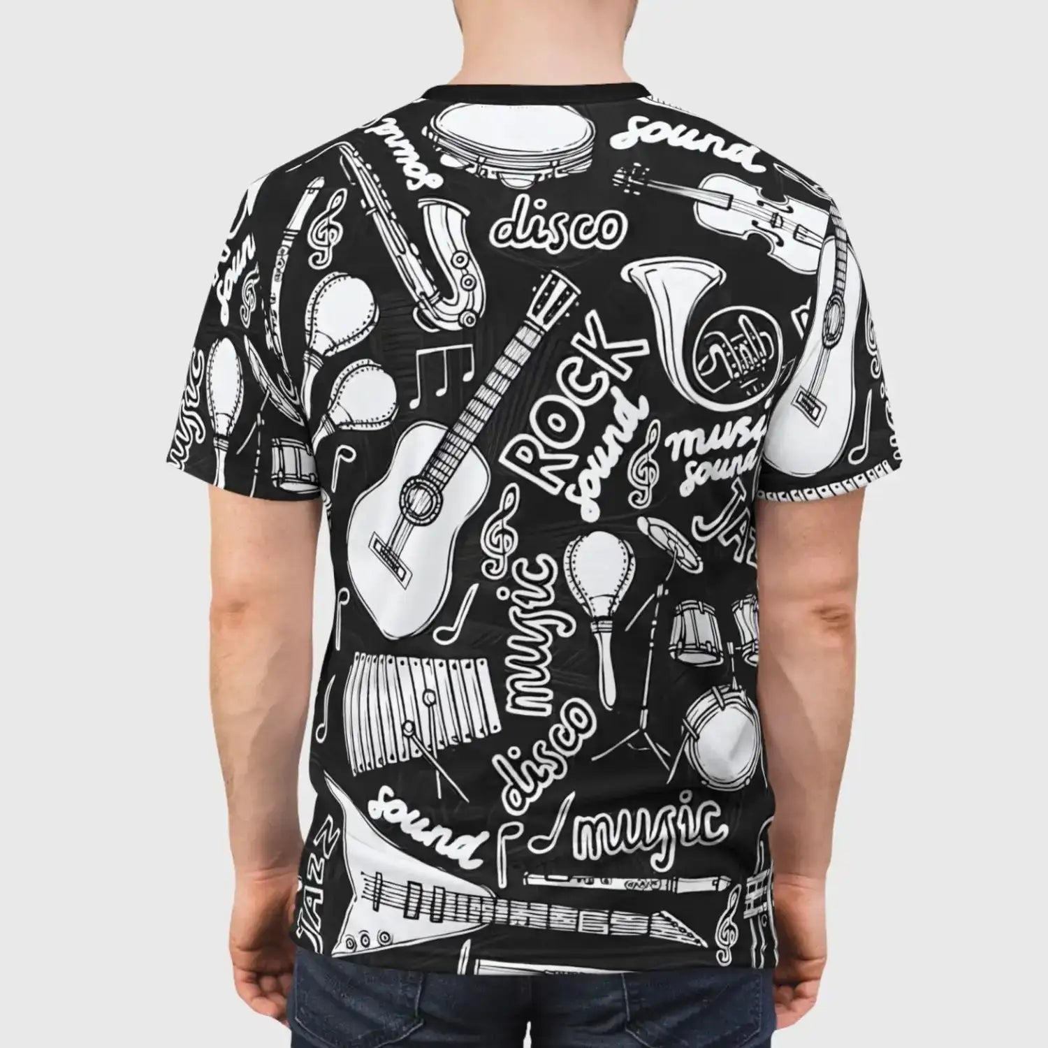 Music Instrument Collage T-Shirt