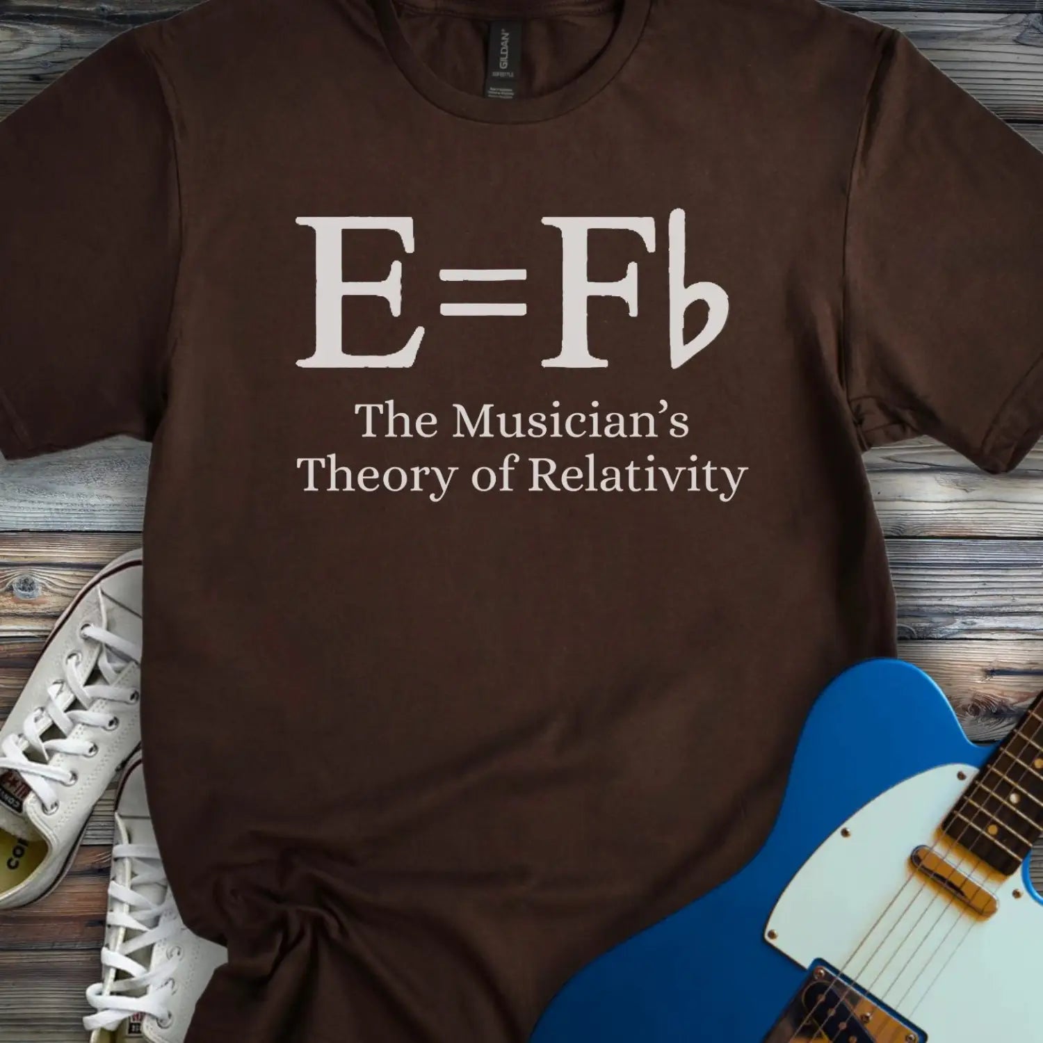 Music Theory of Relativity T-shirt - Dark Chocolate / S - T-Shirt