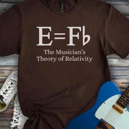 Music Theory of Relativity T-shirt - Dark Chocolate / S - T-Shirt