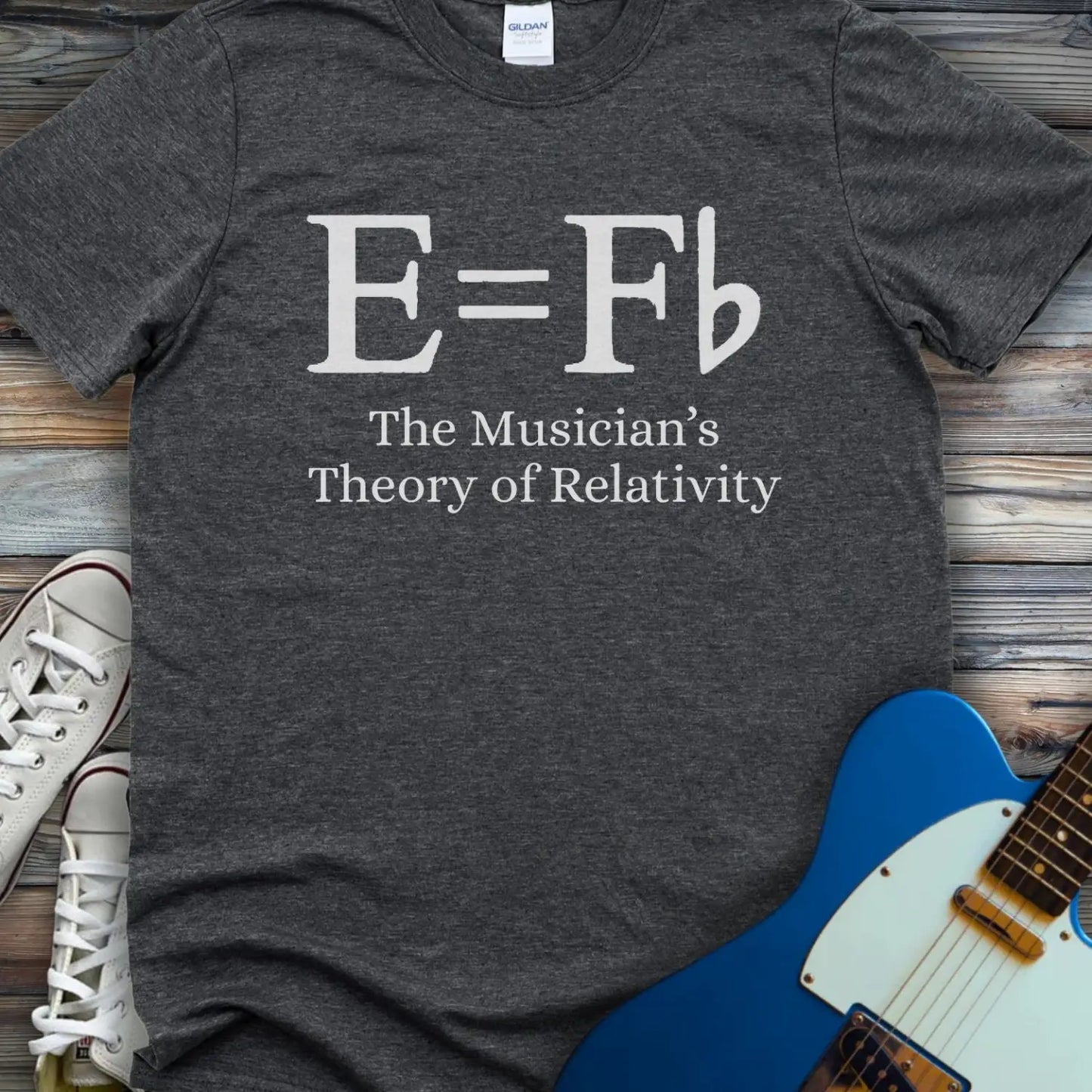 Music Theory of Relativity T-shirt - Dark Heather Grey / S - T-Shirt