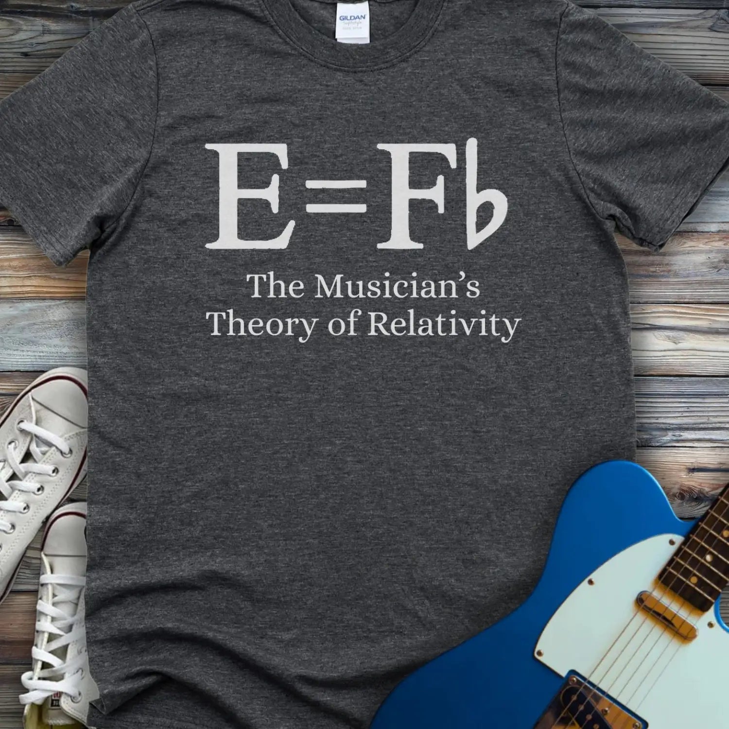 Music Theory of Relativity T-shirt - Dark Heather Grey / S - T-Shirt