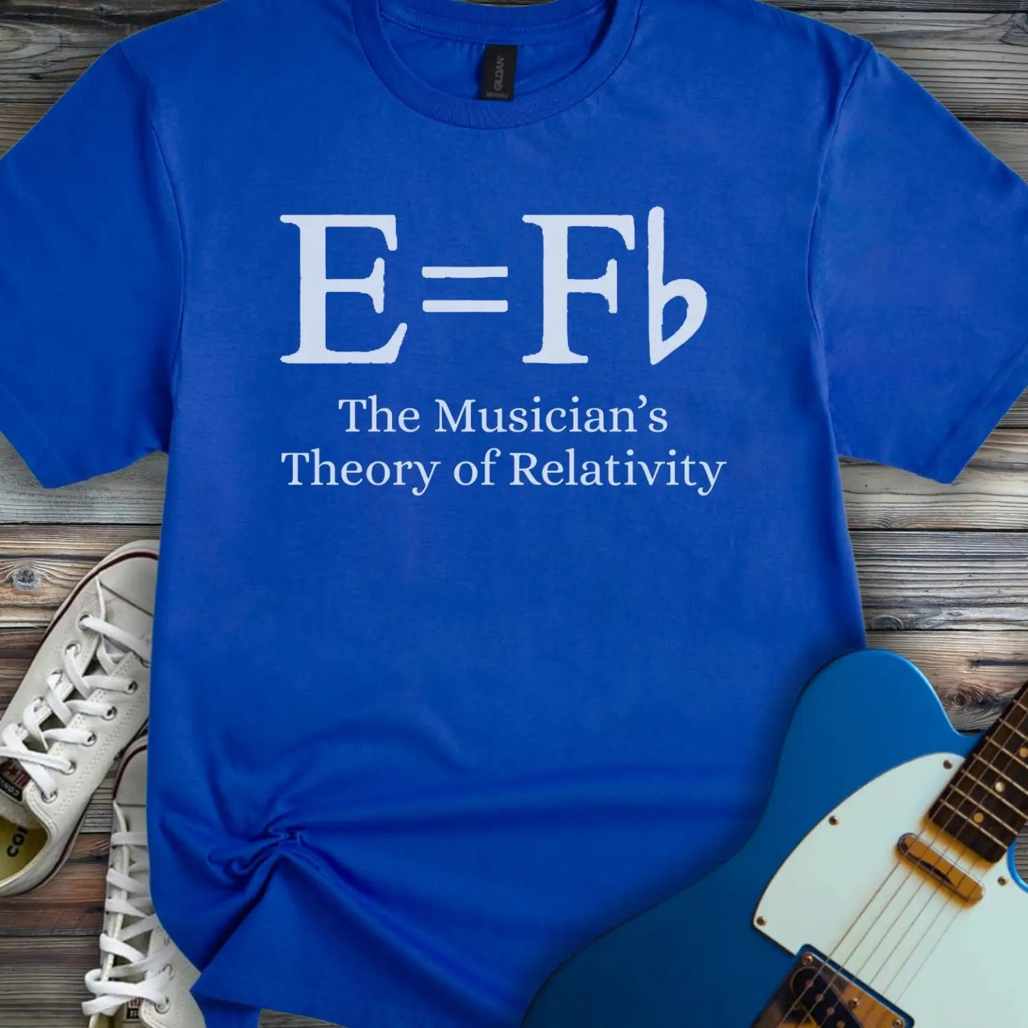 Music Theory of Relativity T-shirt - Royal / S - T-Shirt
