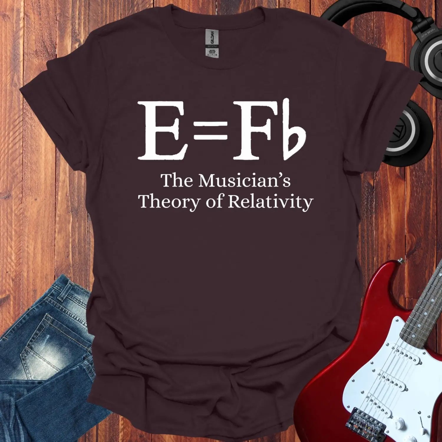 Music Theory of Relativity T-shirt Dark Chocolate