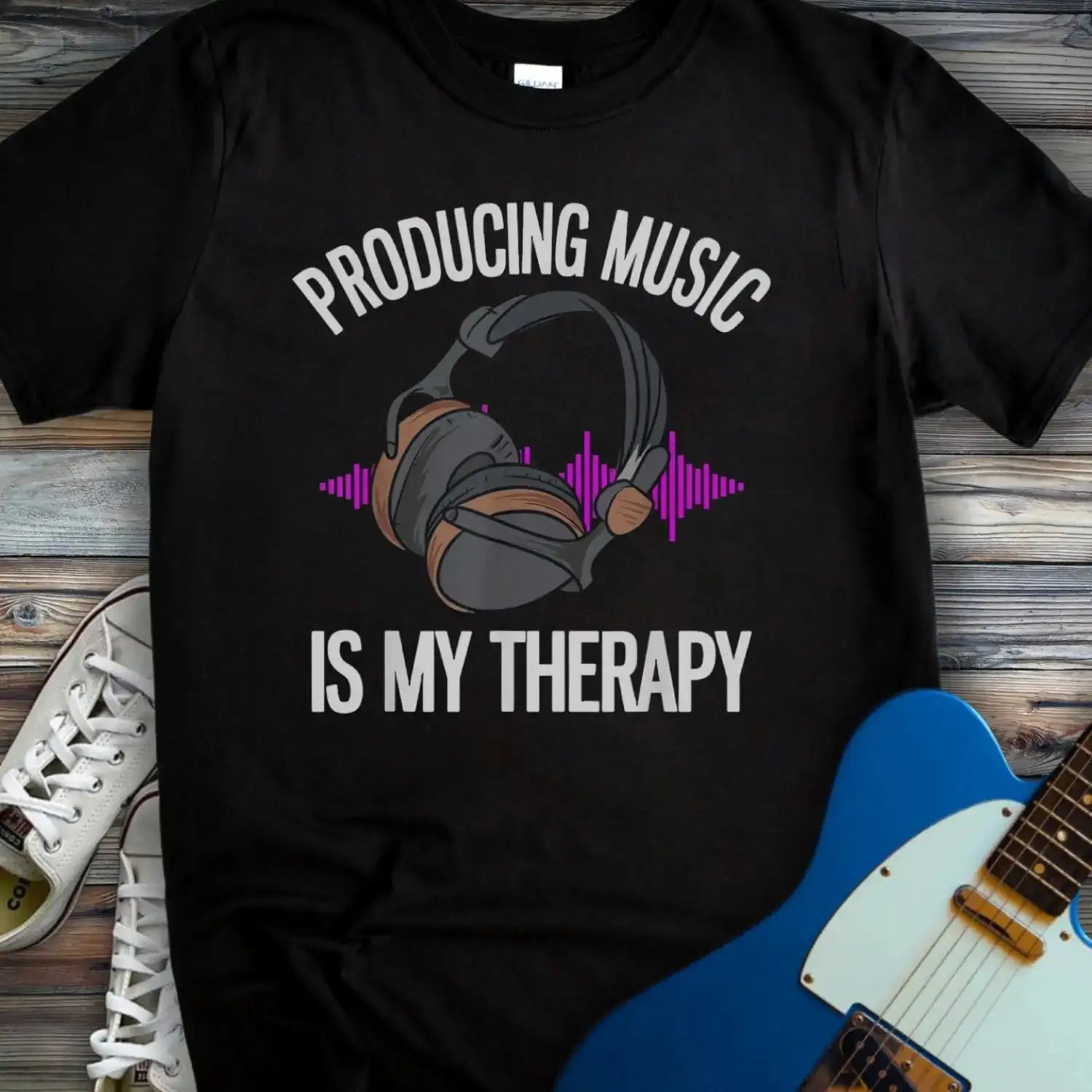 My Therapy: Making Music T-shirt Black