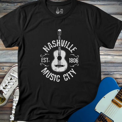 Nashville Music City (I) T-shirt - Black / S - T-Shirt