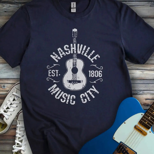 Nashville Music City (I) T-shirt Navy