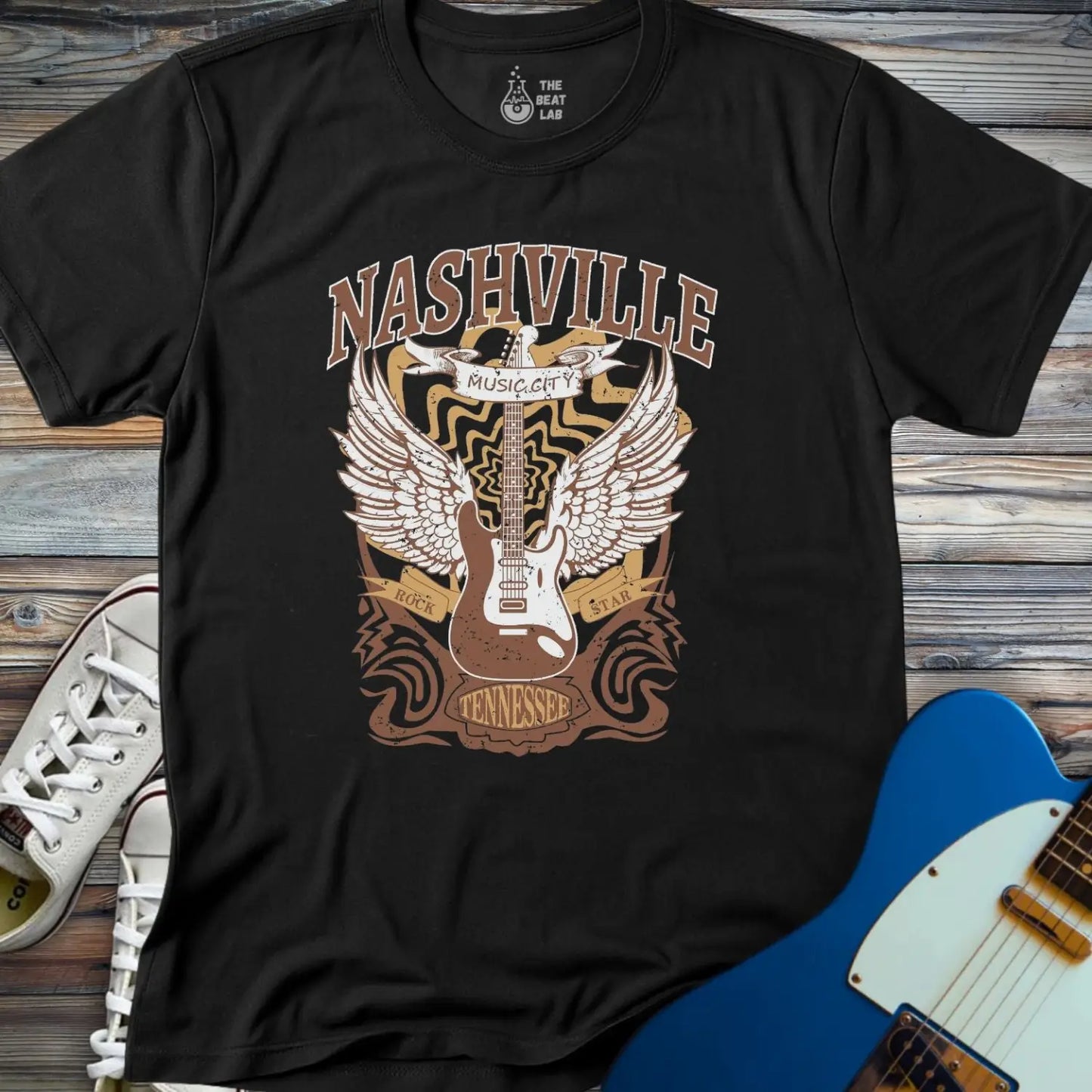 Nashville Music City (II) T-shirt - Black / S - T-Shirt