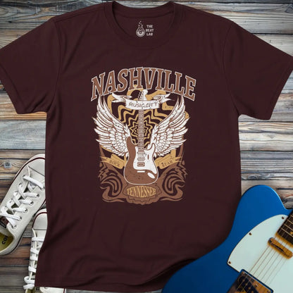Nashville Music City (II) T-shirt - Dark Chocolate / S - T-Shirt