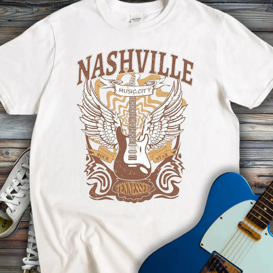 Nashville Music City (II) T-shirt White