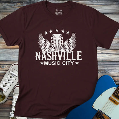 Nashville Music City (III) T-shirt - Dark Chocolate / S - T-Shirt
