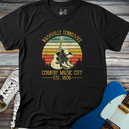 Nashville Music City (VI) T-shirt - Black / S - T-Shirt