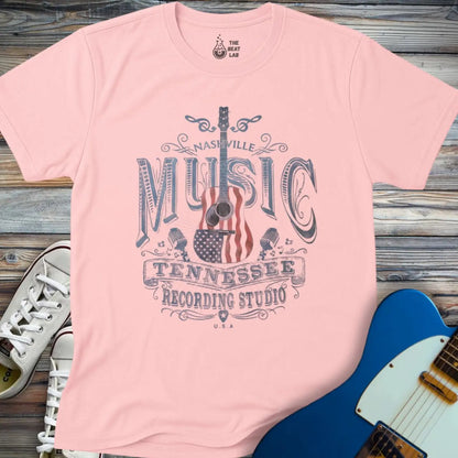 Nashville Music City (VII) T-shirt - Light Pink / S - T-Shirt