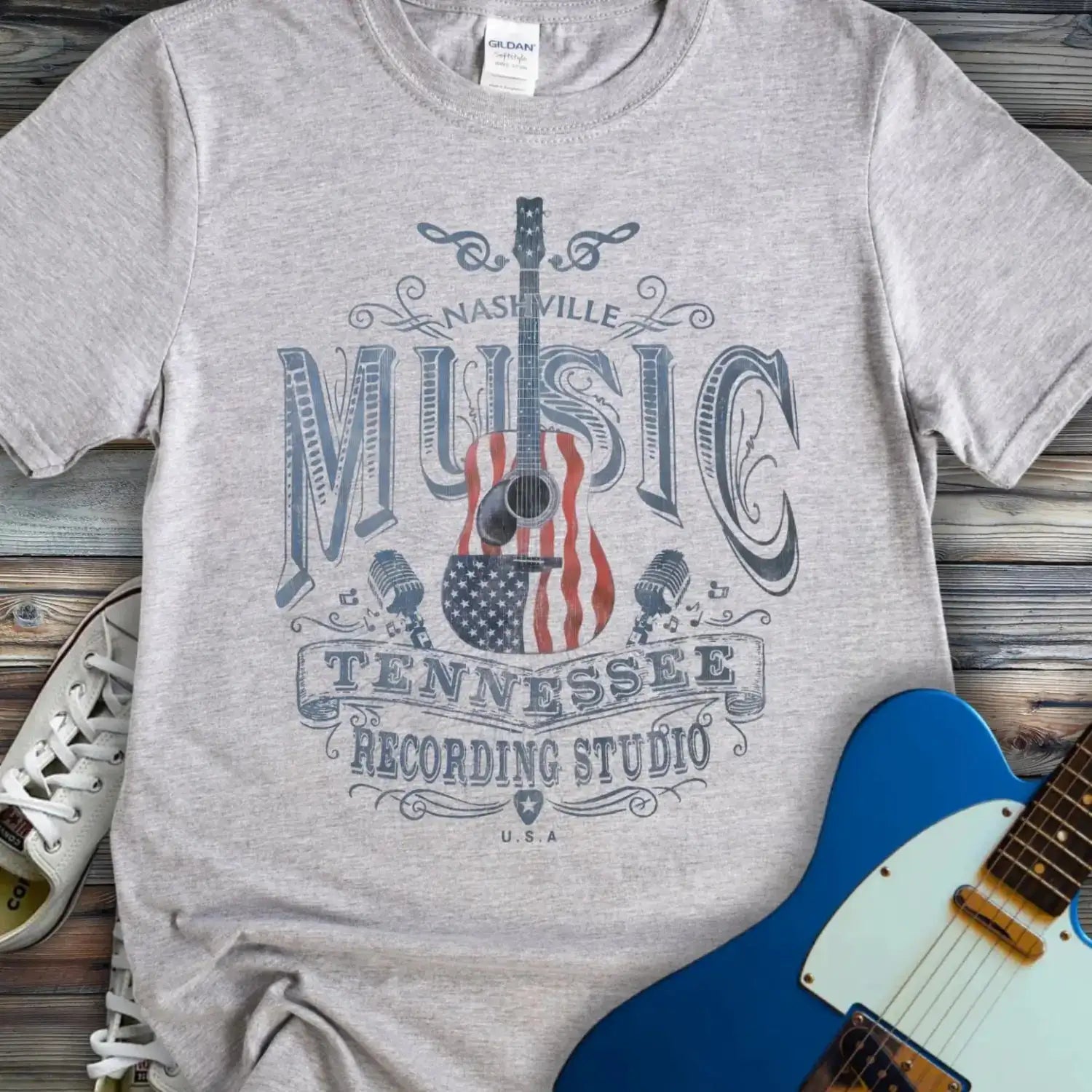 Nashville Music City (VII) T-shirt Sport Grey