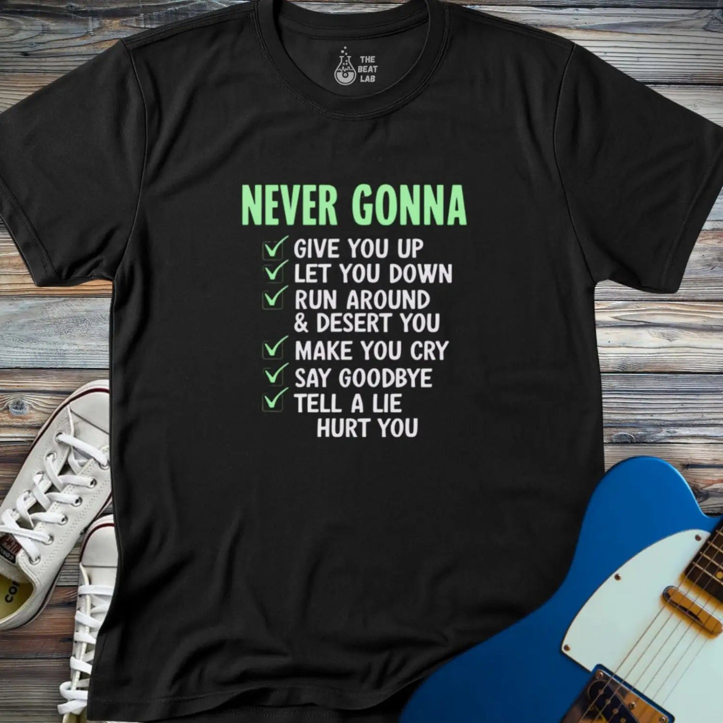 Never Gonna (II) T-shirt - Black / S - T-Shirt