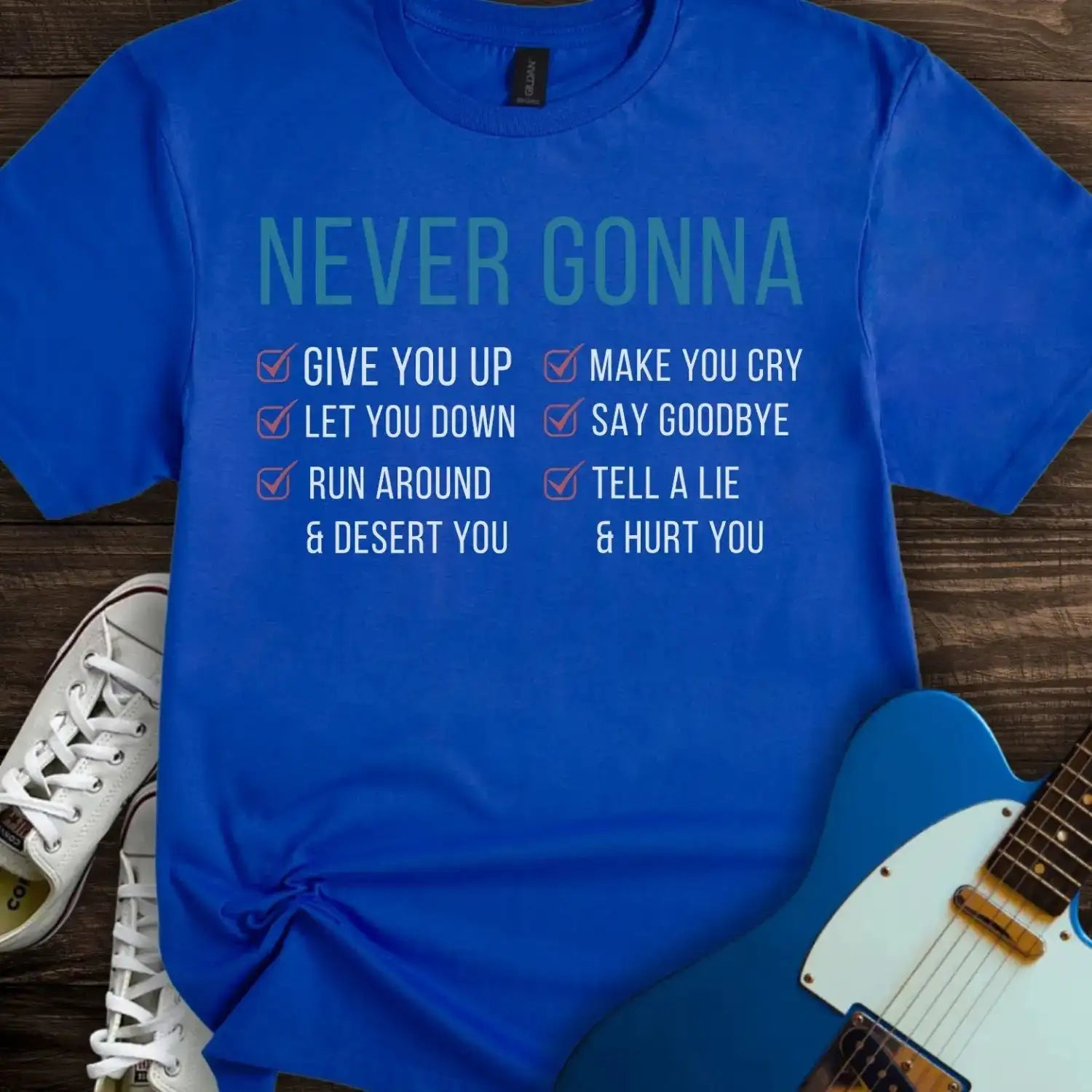 Never Gonna T-shirt Royal