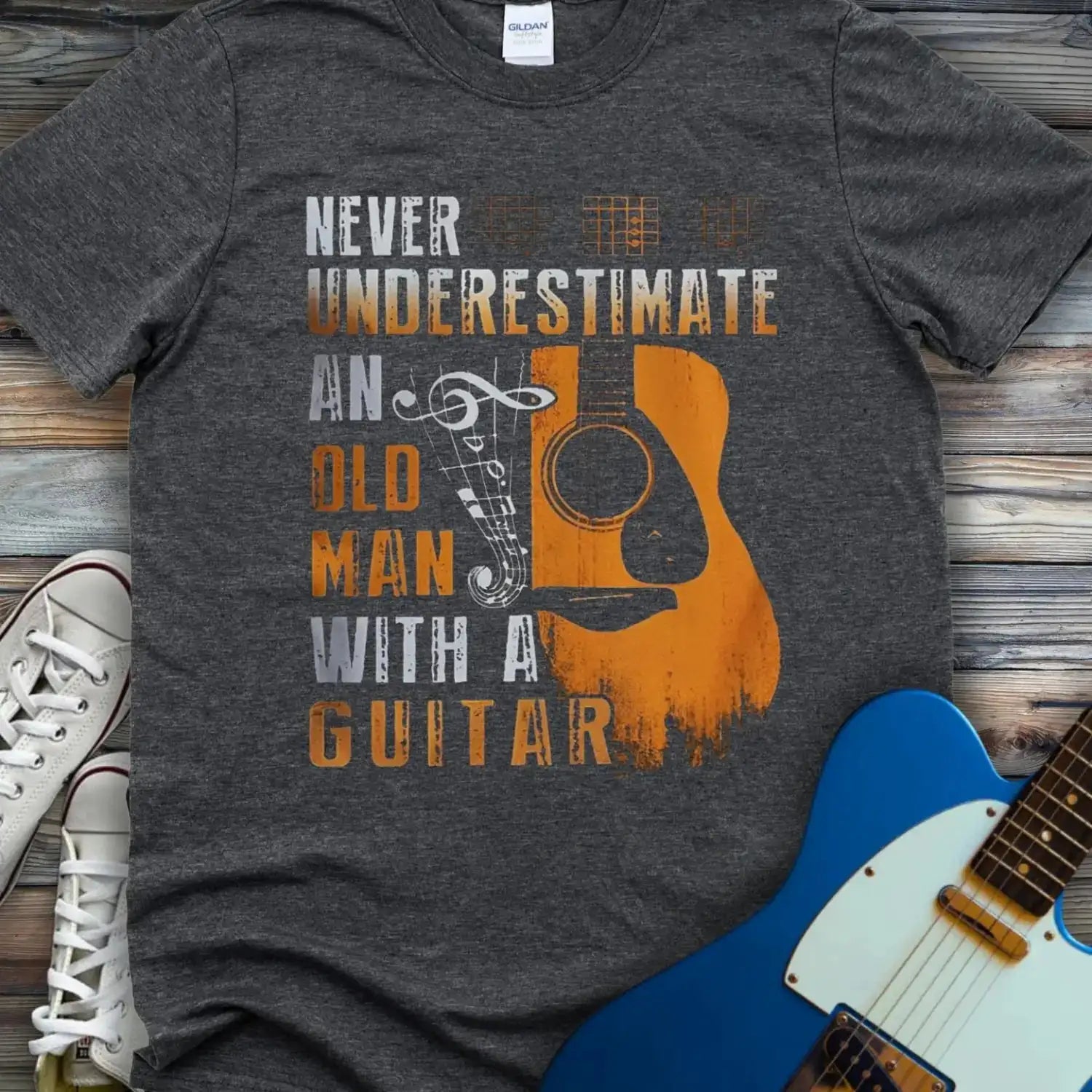 Never Underestimate T-Shirt Dark Heather Grey