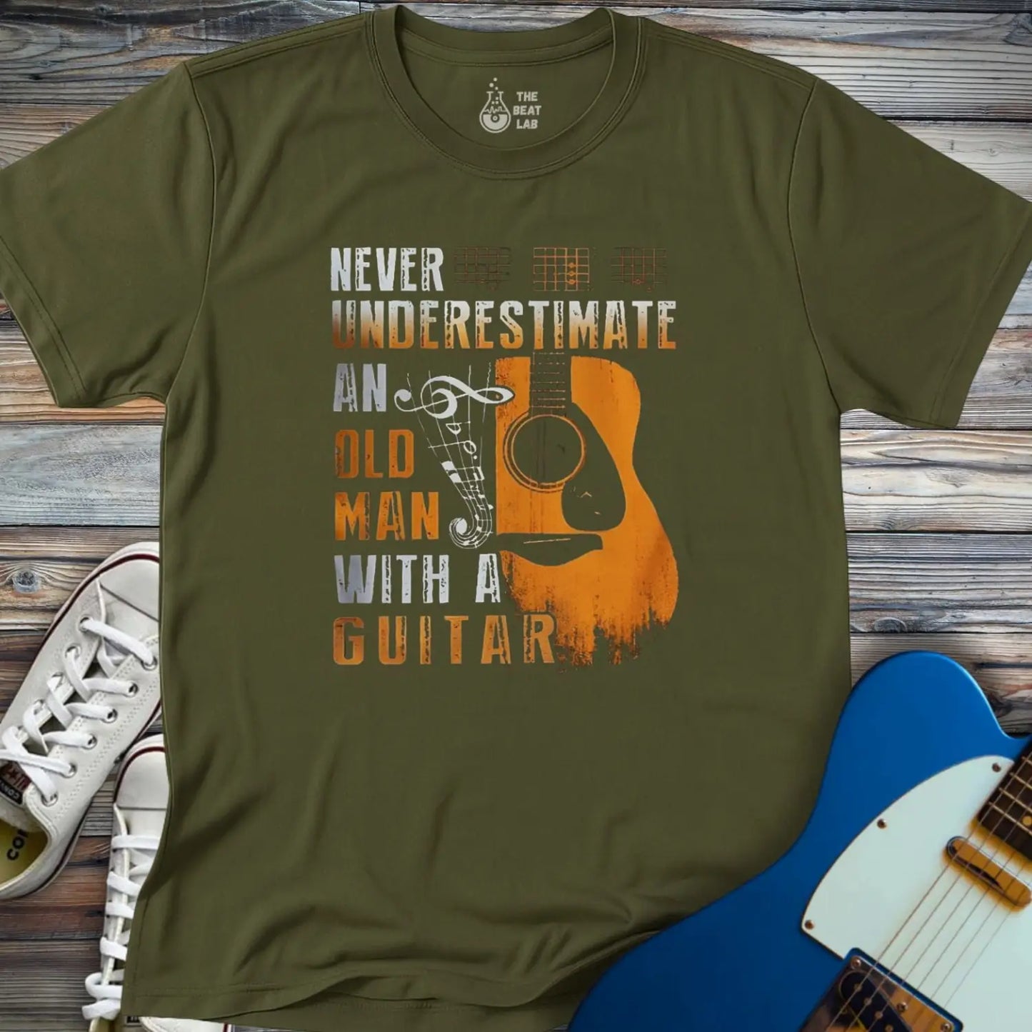 Never Underestimate T-Shirt - Military Green / S - T-Shirt