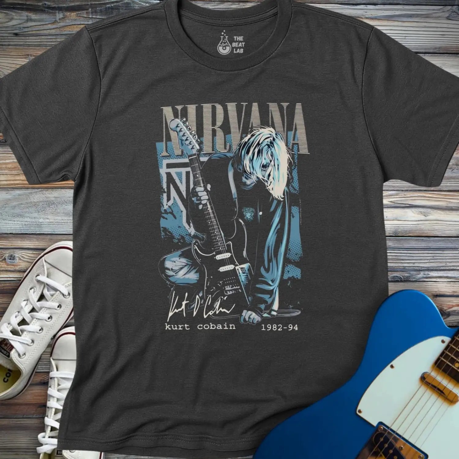 Nirvana (I) T-shirt - Dark Heather Grey / S - T-Shirt