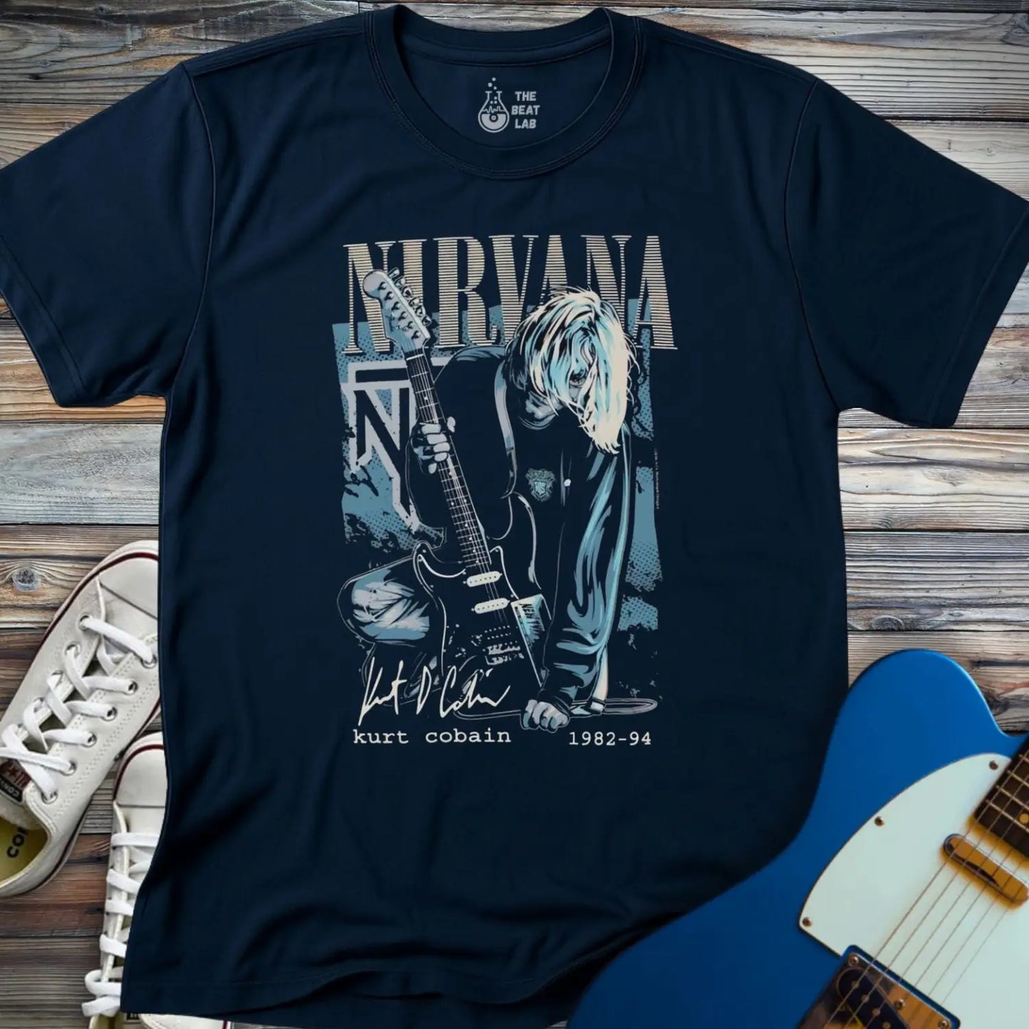Nirvana (I) T-shirt - Navy / S - T-Shirt