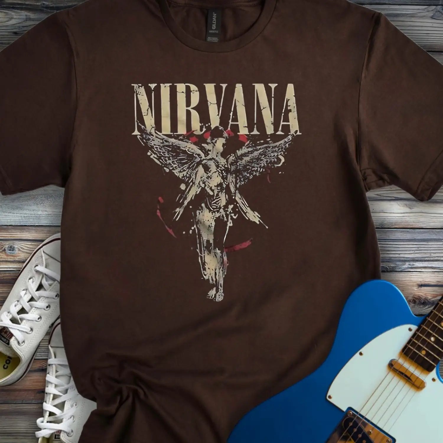 Nirvana (II) T-shirt Dark Chocolate