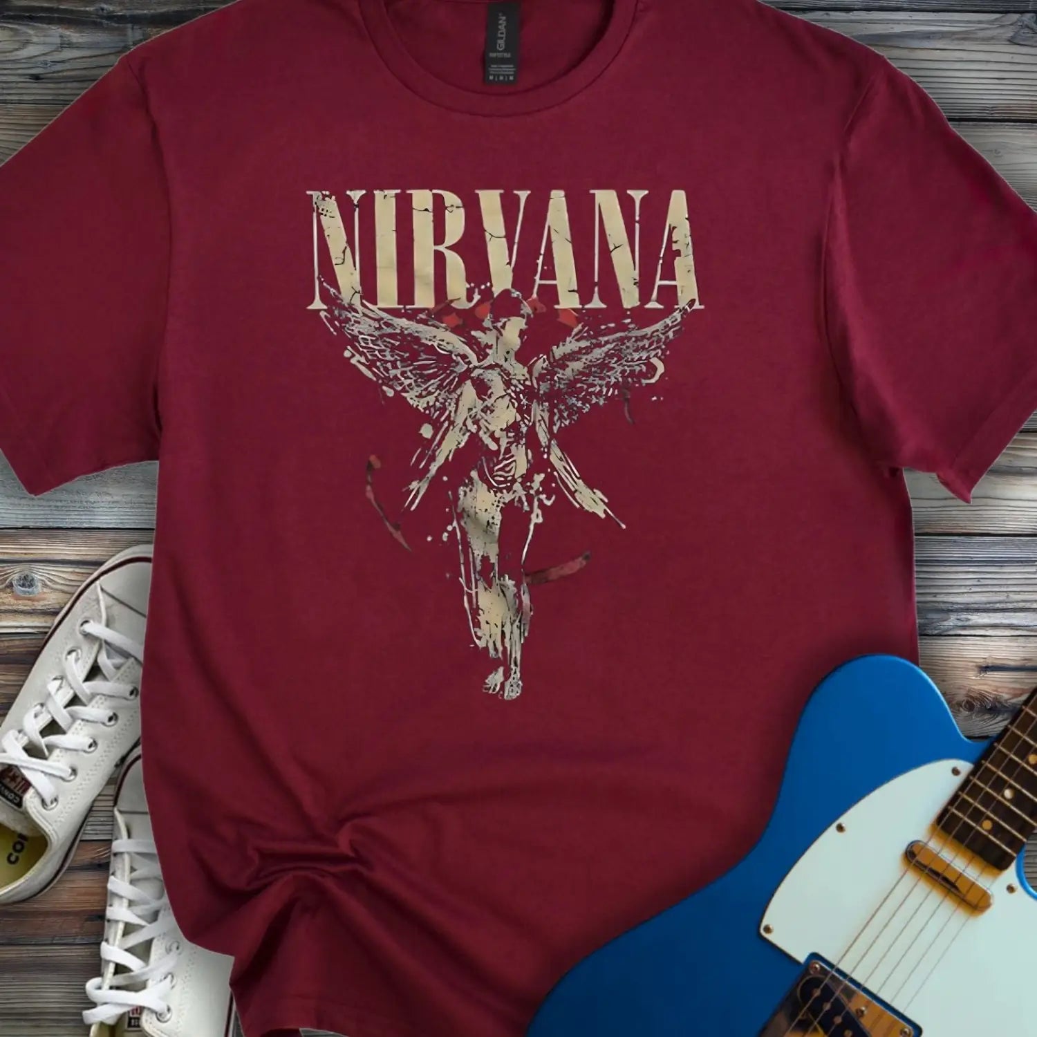 Nirvana (II) T-shirt Maroon