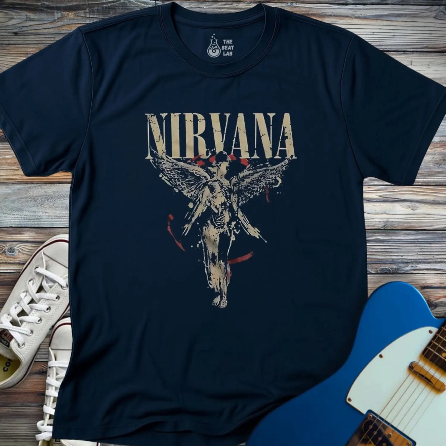 Nirvana (II) T-shirt - Navy / S - T-Shirt
