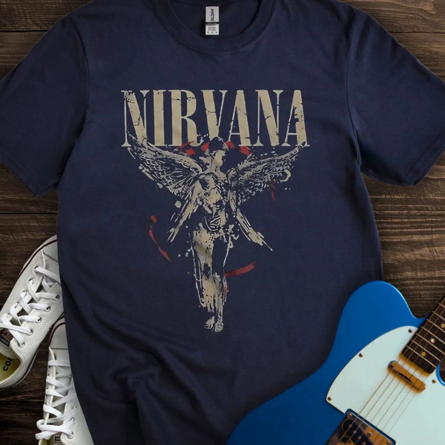 Nirvana (II) T-shirt - Navy / S - T-Shirt