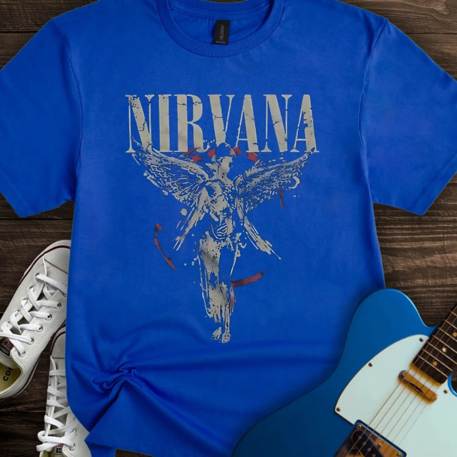 Nirvana (II) T-shirt - Royal / S - T-Shirt