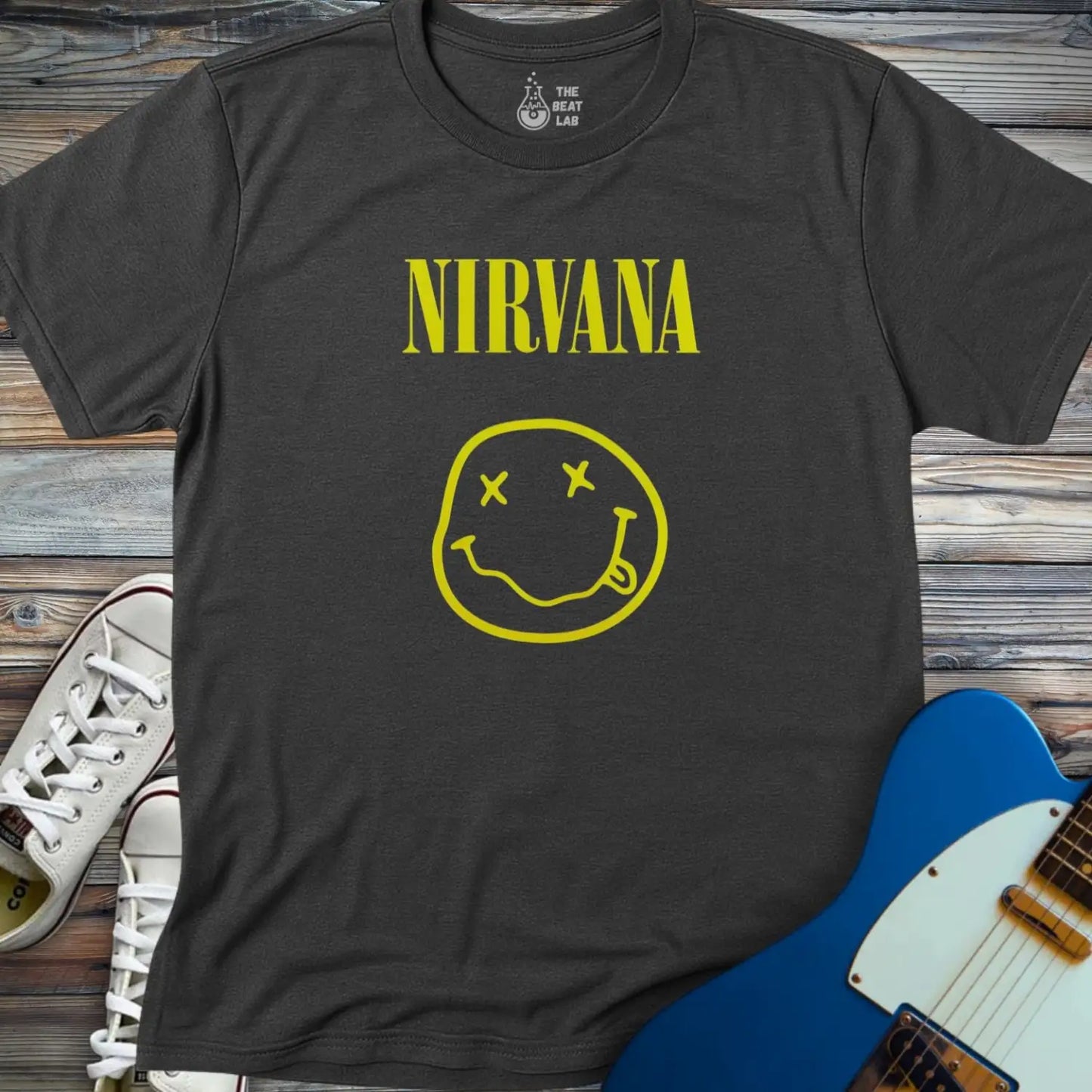 Nirvana (III) T-shirt - Dark Heather Grey / S - T-Shirt