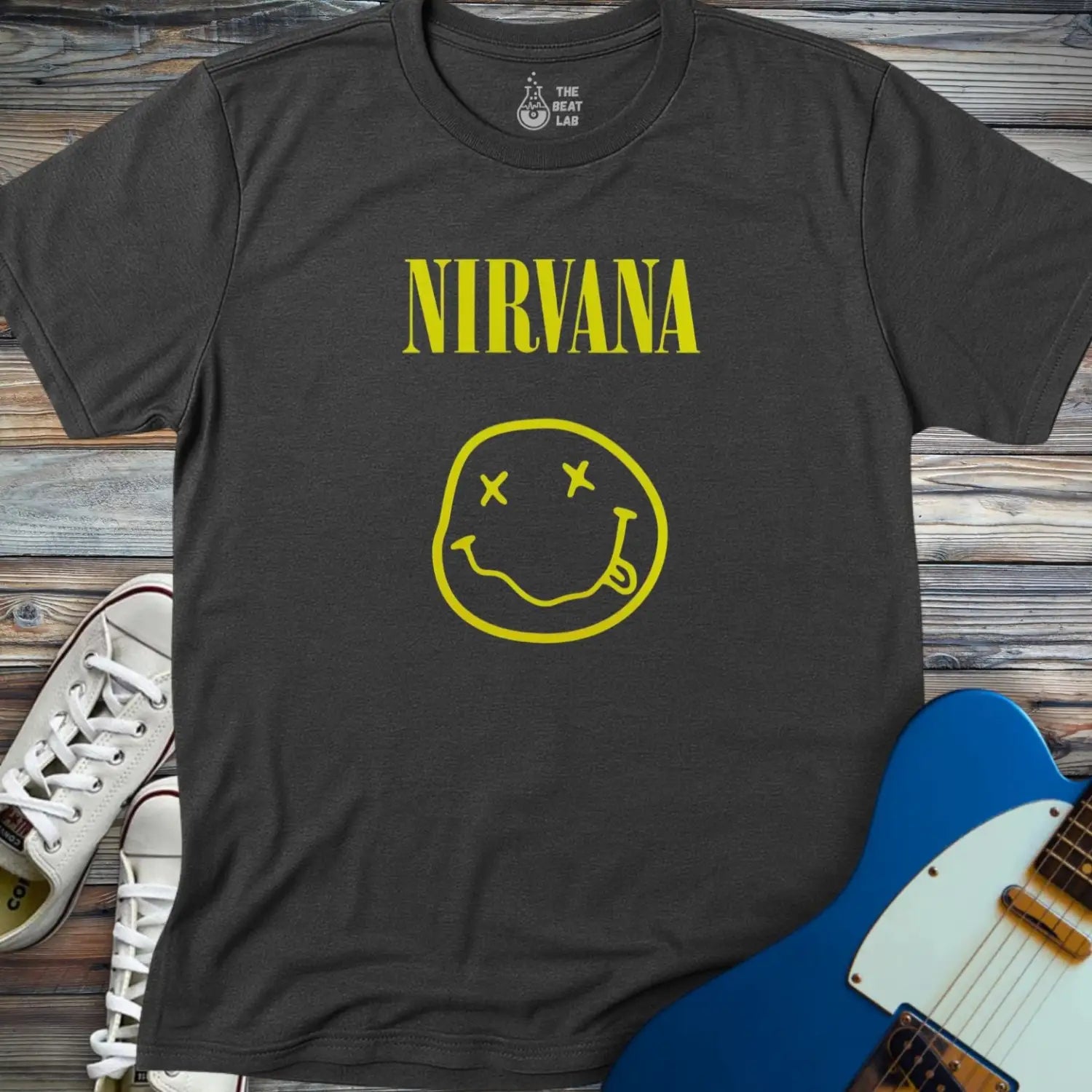 Nirvana (III) T-shirt - Dark Heather Grey / S - T-Shirt