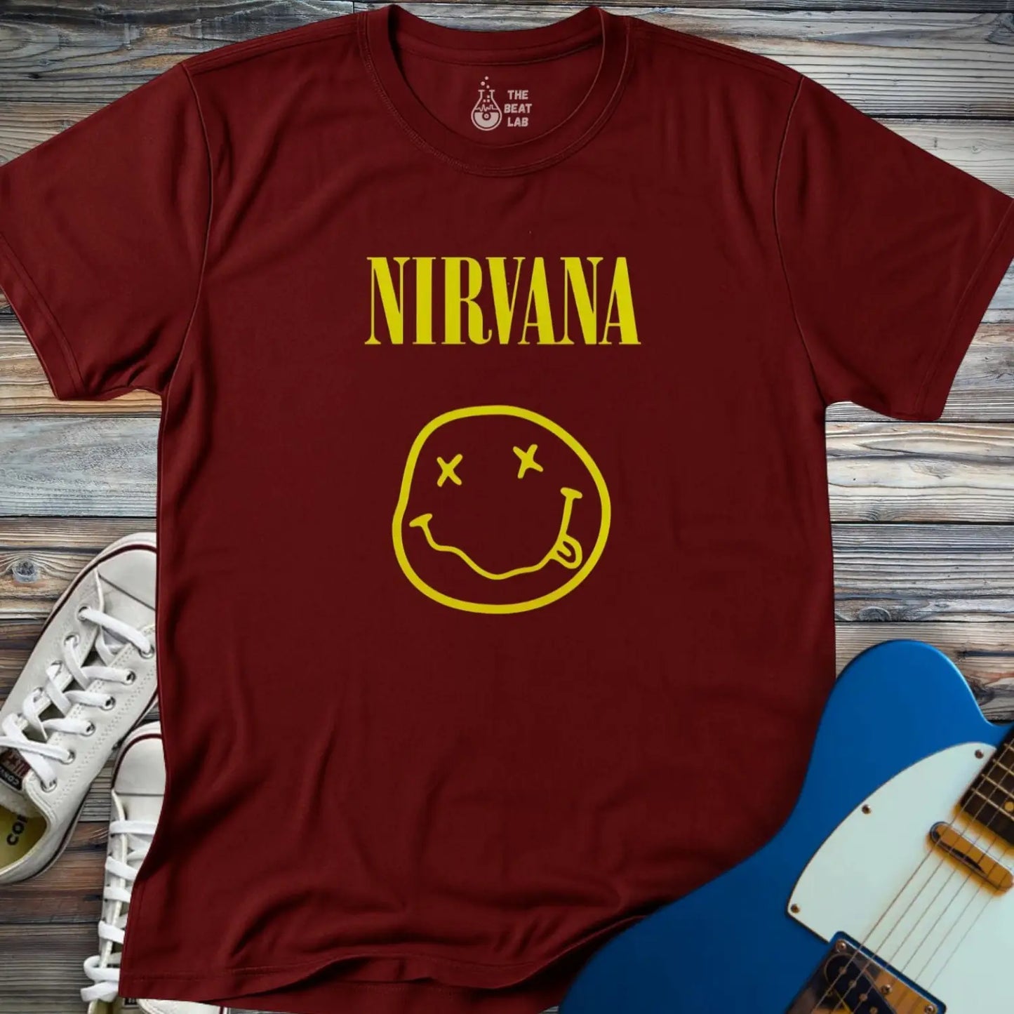 Nirvana (III) T-shirt - Maroon / S - T-Shirt