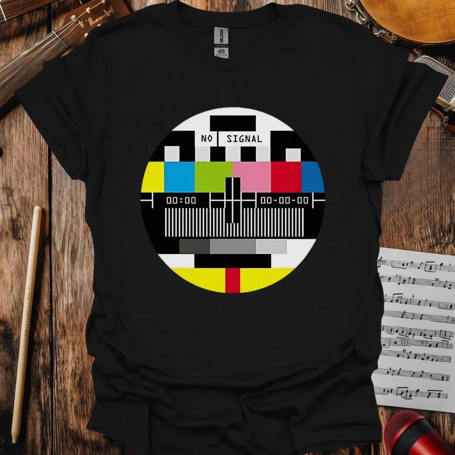 No Signal T-shirt - S / Black - T-Shirt